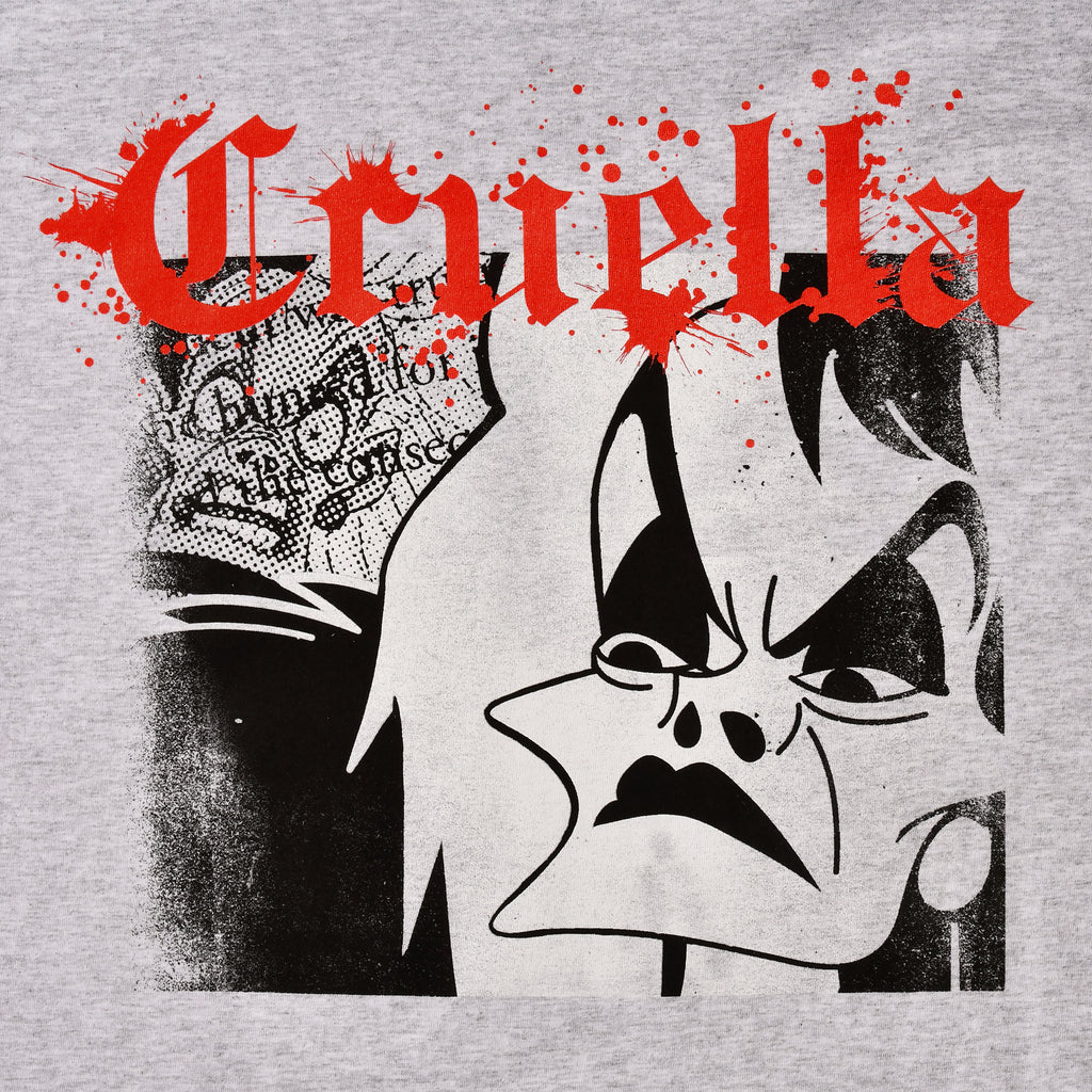 Produktbild Disney Villains - Splatter Cruella T-shirt grå