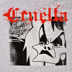Produktbild Disney Villains - Splatter Cruella T-shirt grå
