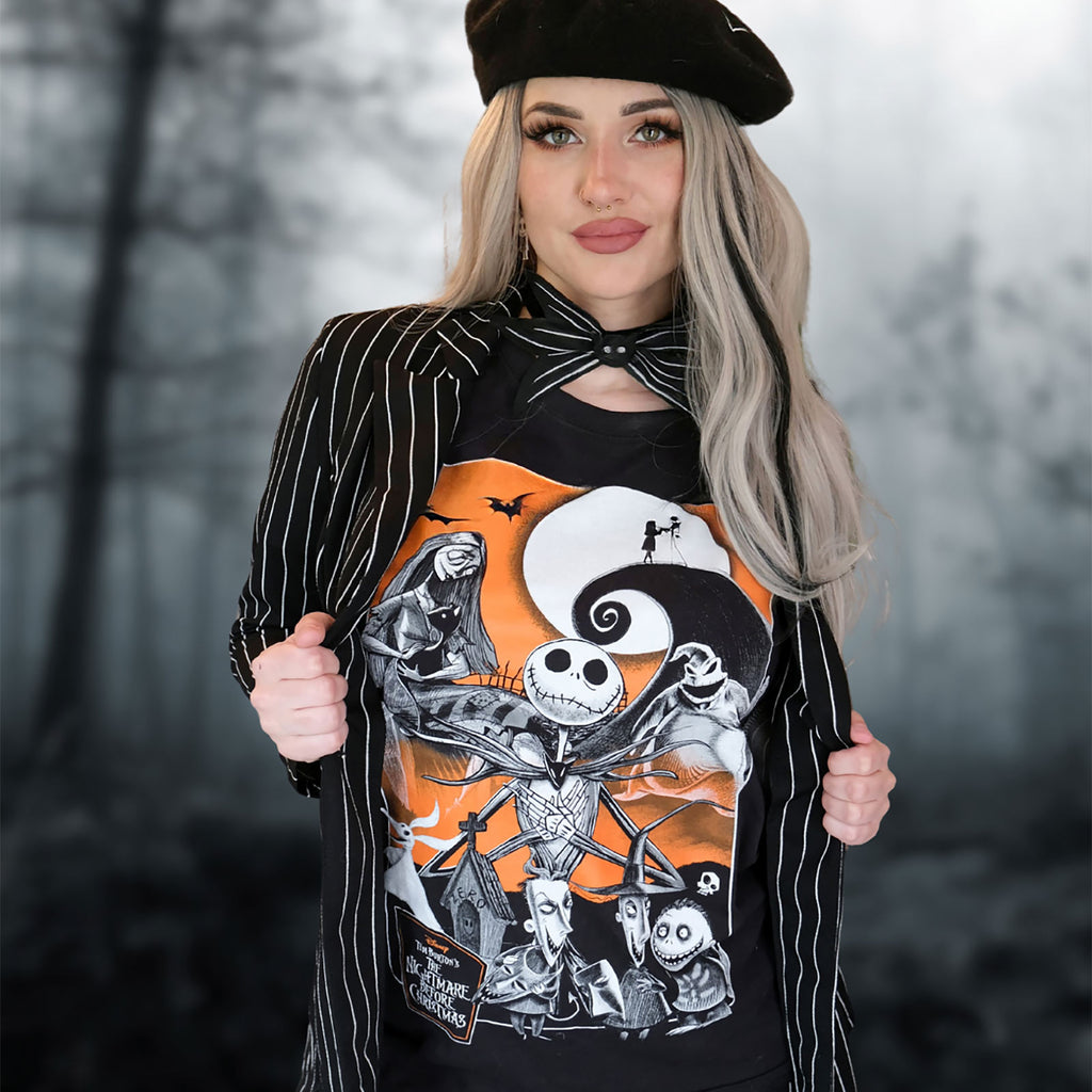 Produktbild Nightmare Before Christmas - Orange Moon T-Shirt svart