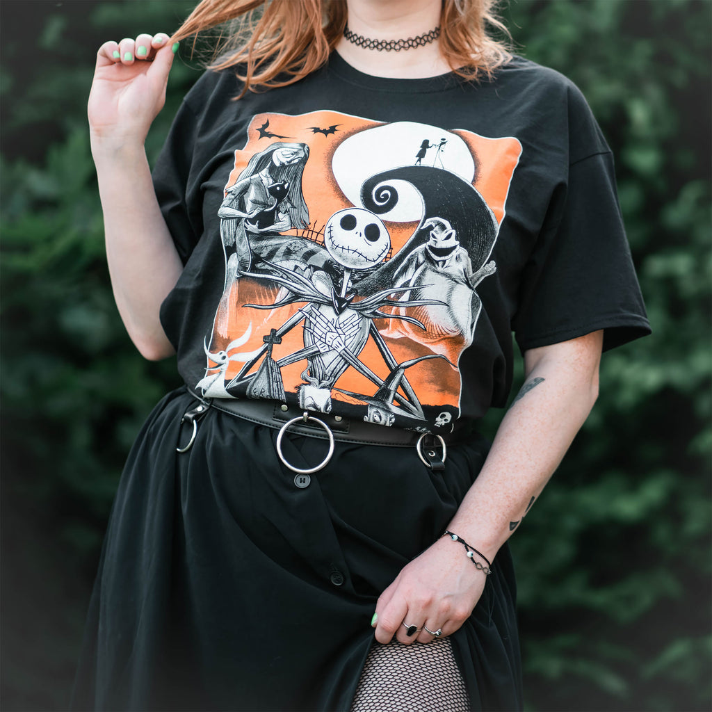 Produktbild Nightmare Before Christmas - Orange Moon T-Shirt svart