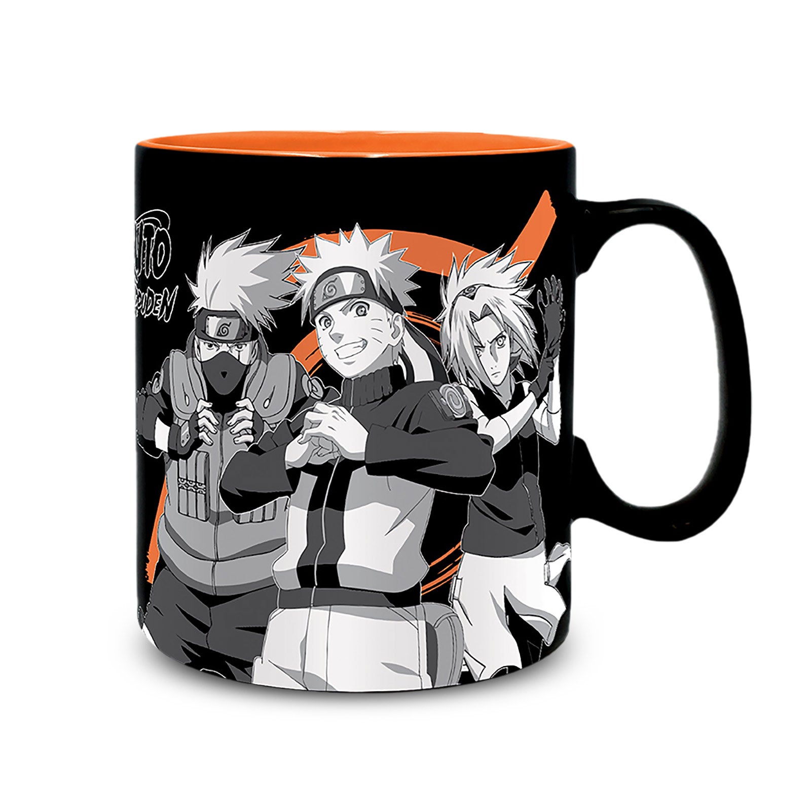 Produktbild Naruto Shippuden - Grupp Svart & Vit Mugg