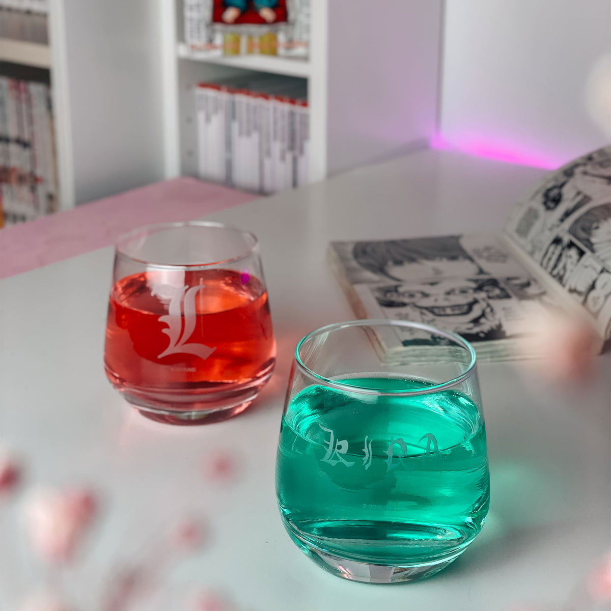 Produktbild Death Note - Kira & L Glass Set