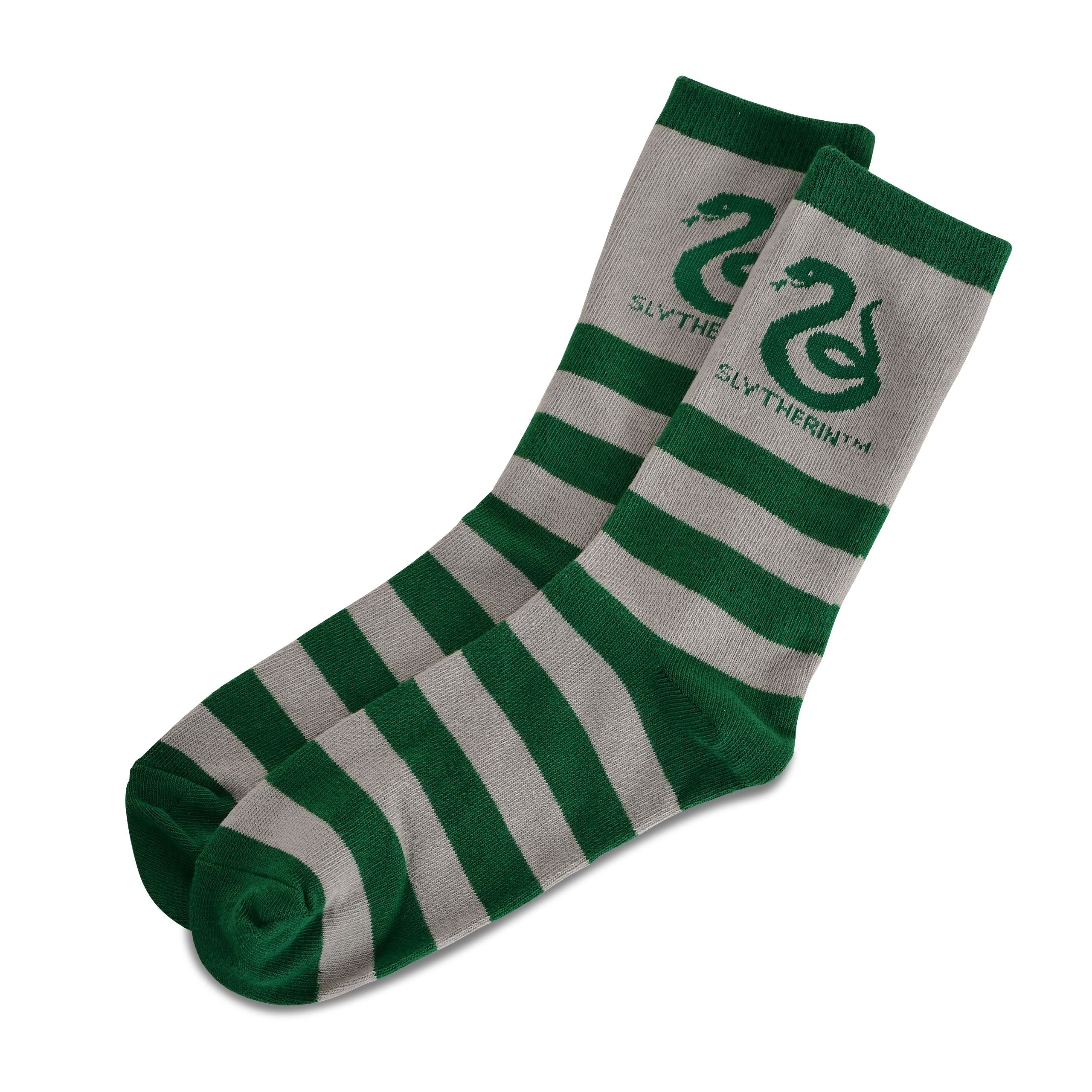 Produktbild Harry Potter - Slytherin-emblemstrumpor grön-grå