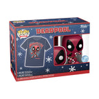 Produktbild Deadpool Jul T-shirt med Funko Pop Figur