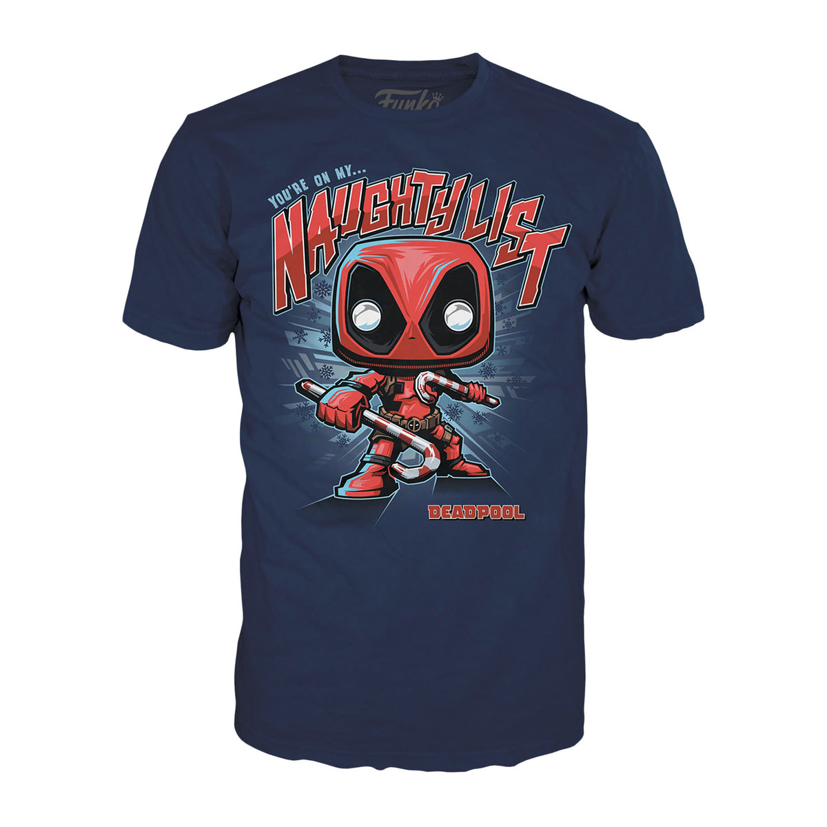 Produktbild Deadpool Jul T-shirt med Funko Pop Figur