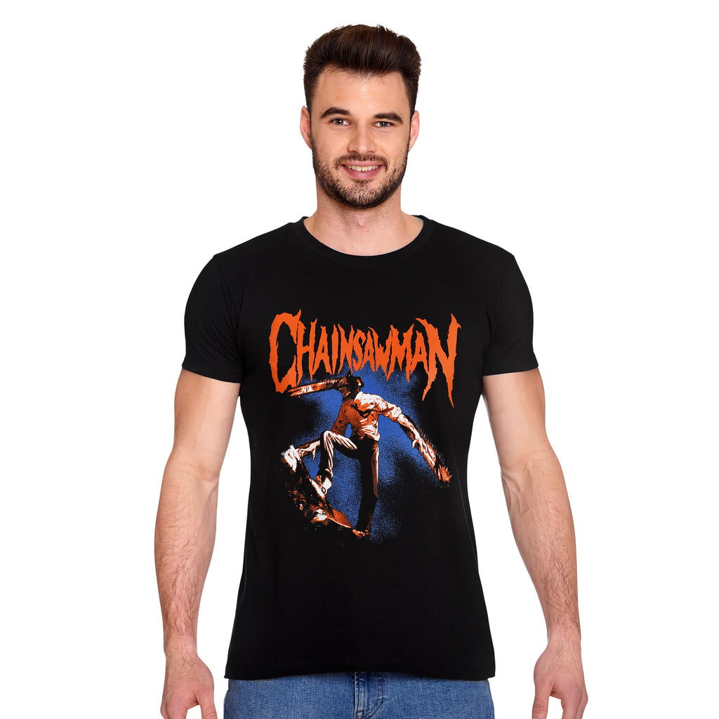 Produktbild Chainsaw Man - Röd Logo T-shirt svart
