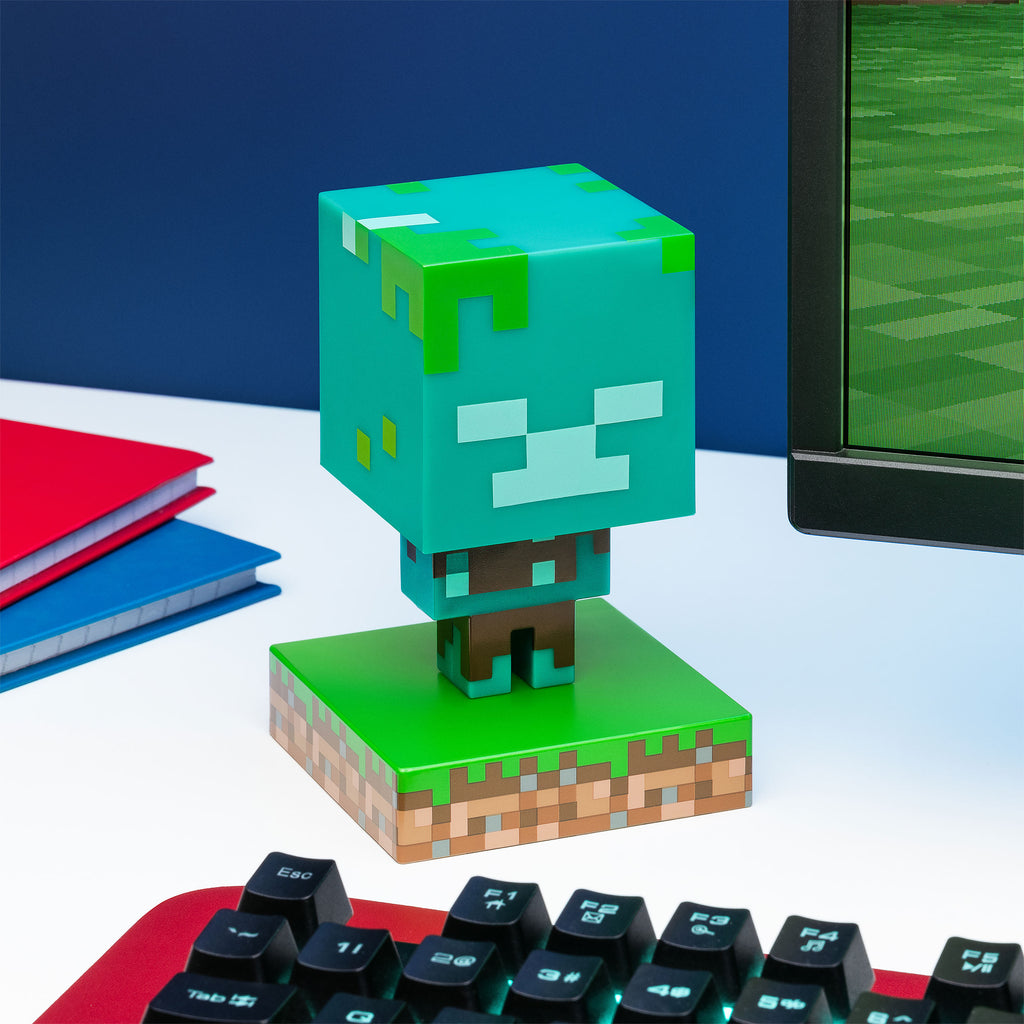 Produktbild Minecraft - Dränkt Zombie 3D Bordslampa
