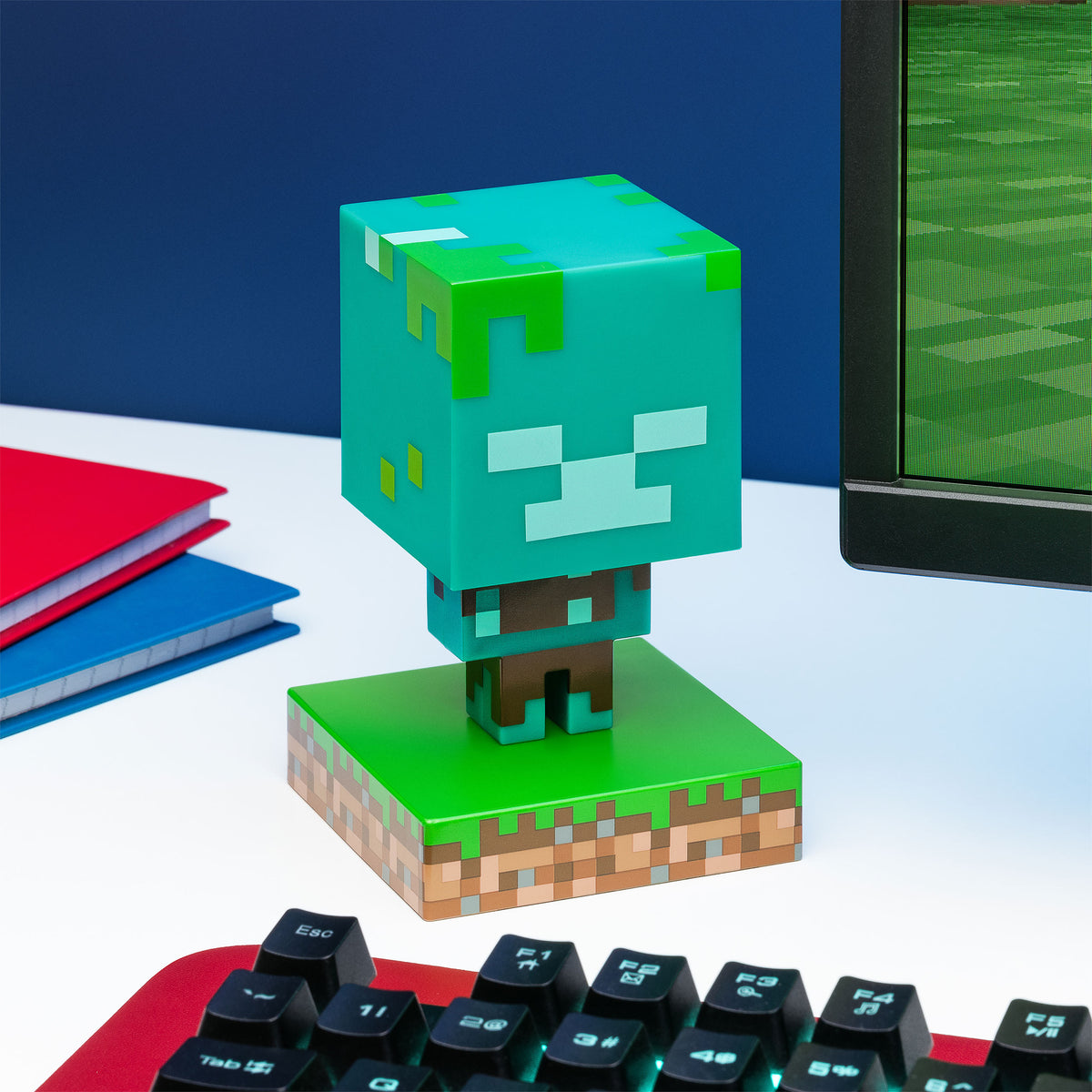 Produktbild Minecraft - Dränkt Zombie 3D Bordslampa