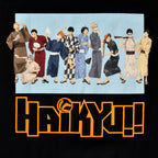 Produktbild Haikyu!! - Grupp i yukata T-shirt svart