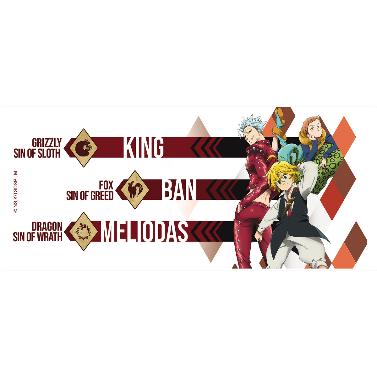 Produktbild Seven Deadly Sins - Meliodas, Ban & King Mugg