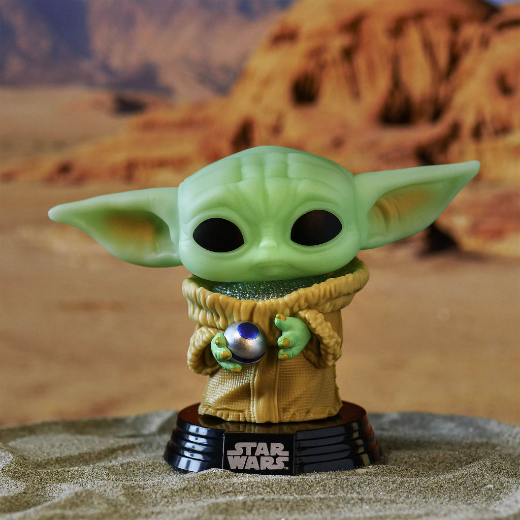 Produktbild Star Wars - Grogu med rustning Funko Pop vickande huvudfigur