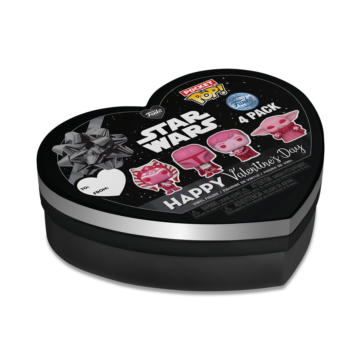 Produktbild Star Wars - Funko Pocket Pop 4-pack Figurer Valentinsutgåva