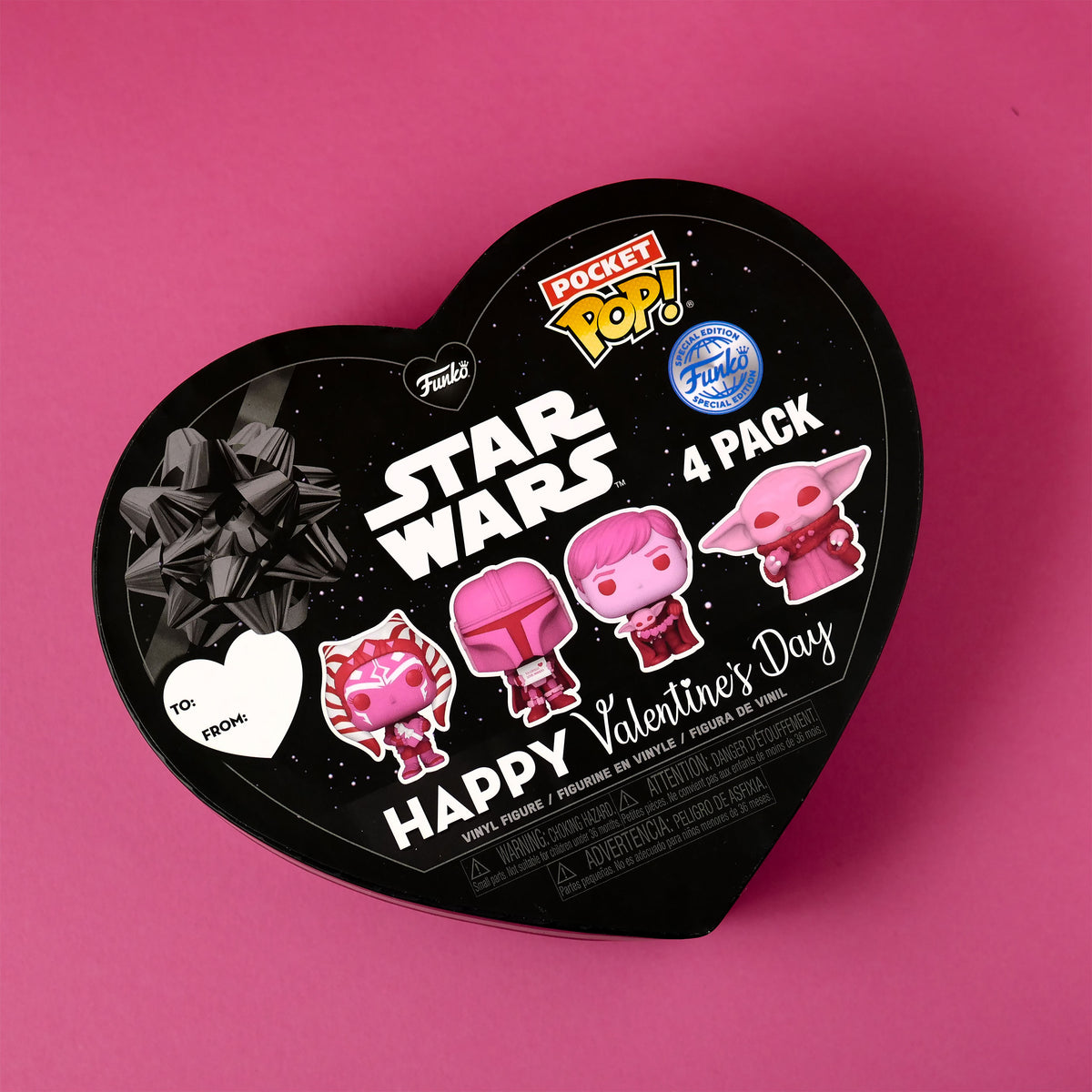 Produktbild Star Wars - Funko Pocket Pop 4-pack Figurer Valentinsutgåva