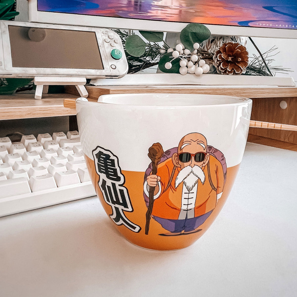 Produktbild Dragon Ball Z - Muten Roshi ramen-skål med ätpinnar