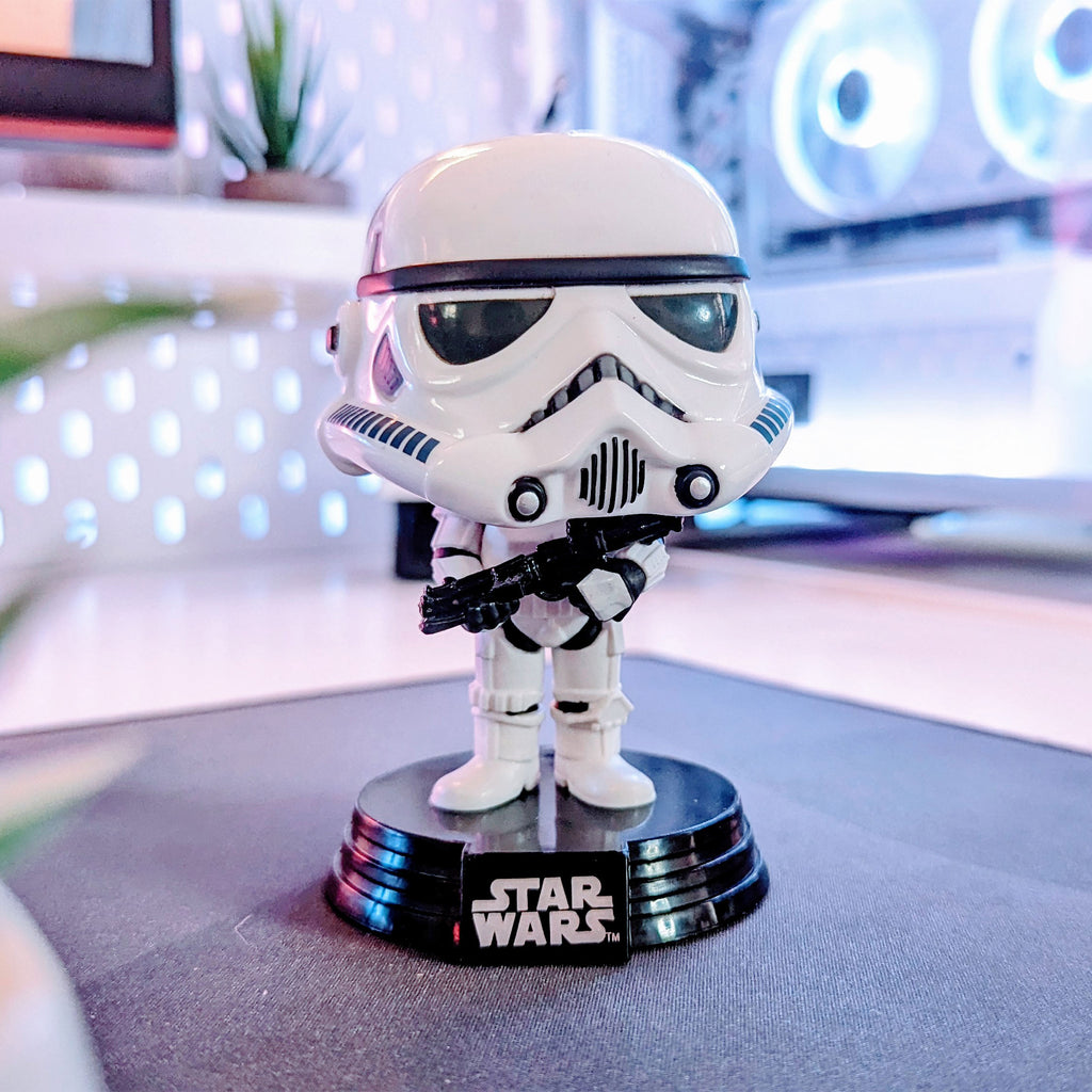 Produktbild Star Wars - Stormtrooper Funko Pop figur med rörligt huvud