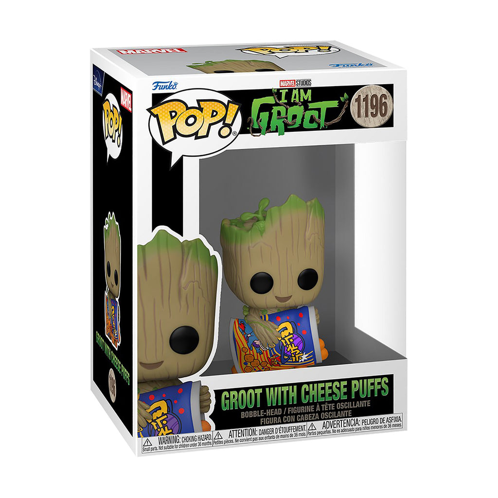 Produktbild Jag är Groot - Groot med ostbollar Funko Pop figur med vickande huvud