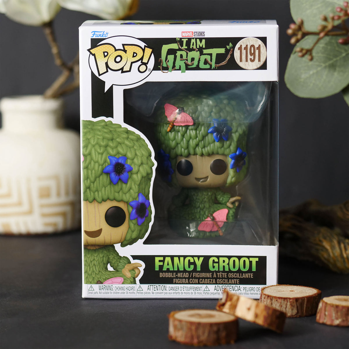Produktbild I Am Groot - Fancy Groot Funko Pop figur med rörligt huvud