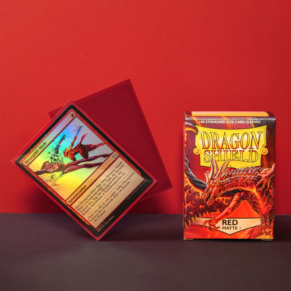 Produktbild Dragon Shield - 100-pack kortfickor röd