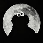 Product image Sesame Street - Cookie Monster Moonnight T-Shirt Black
