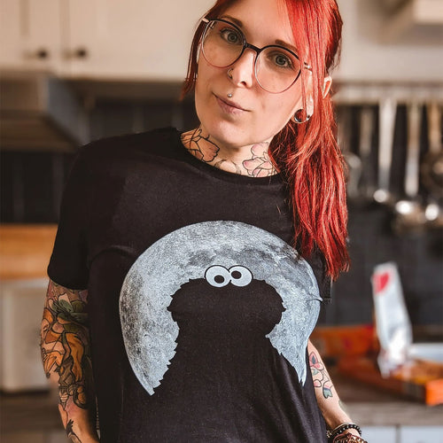 Produktbild Sesam - Cookie Monster Moonnight T-shirt svart