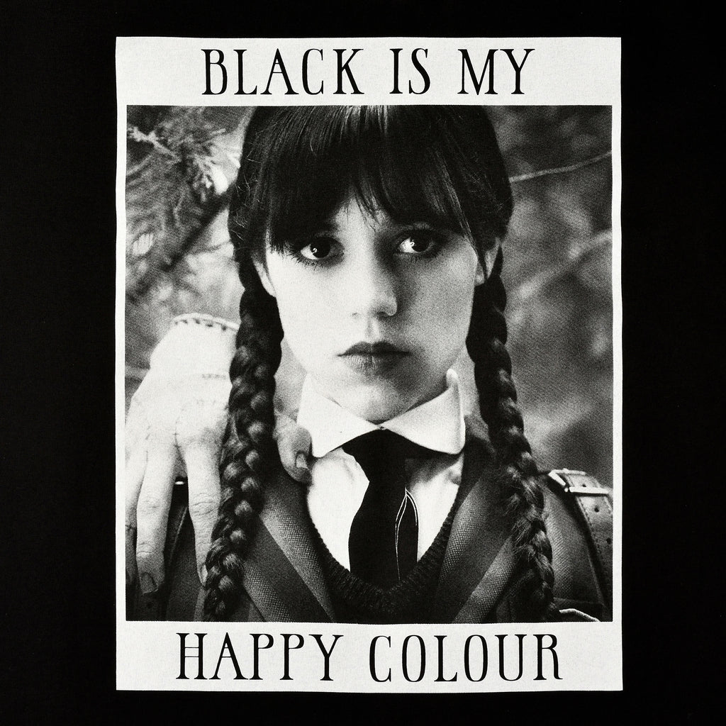 Produktbild Wednesday - Black Is My Happy Colour T-shirt svart