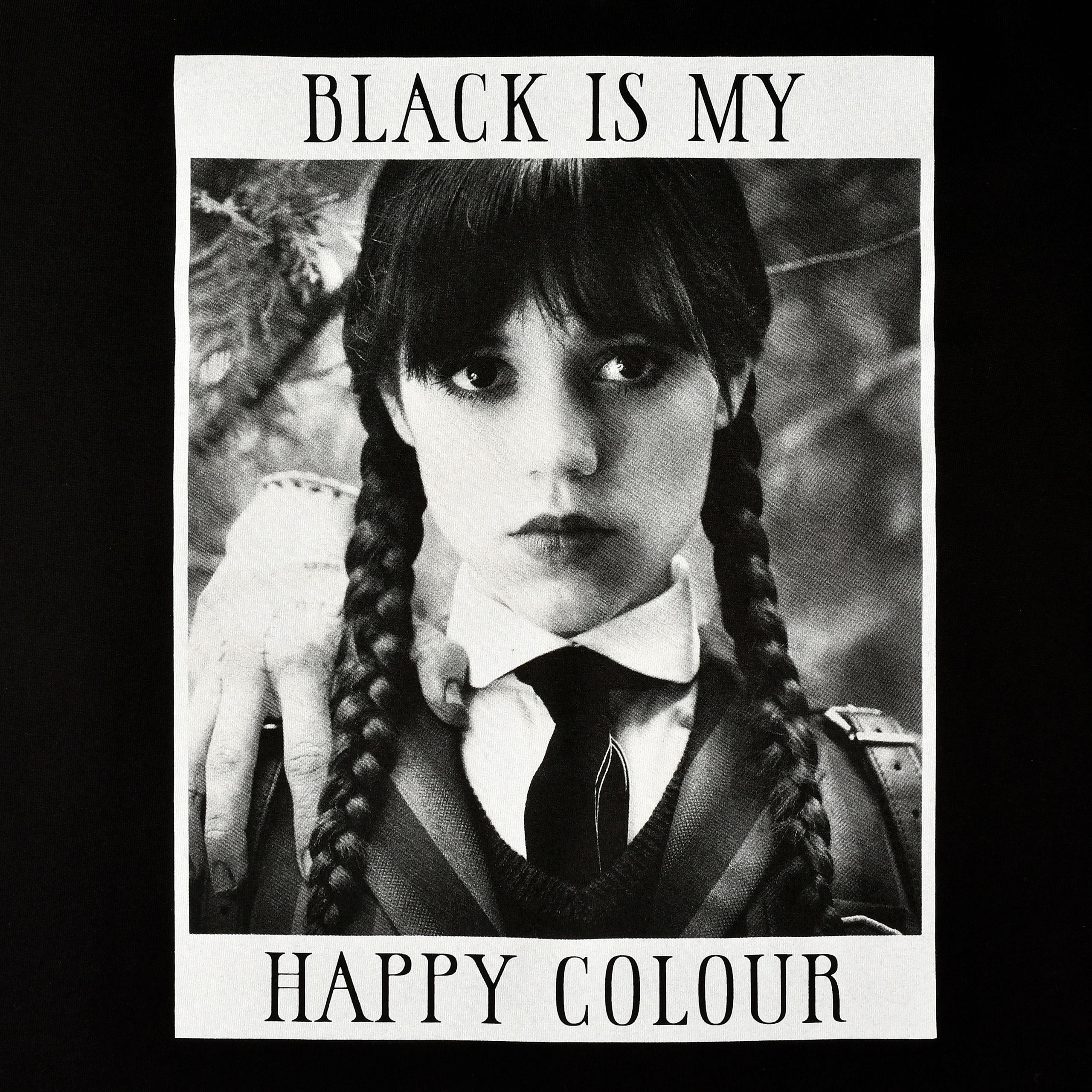 Produktbild Wednesday - Black Is My Happy Colour T-shirt svart