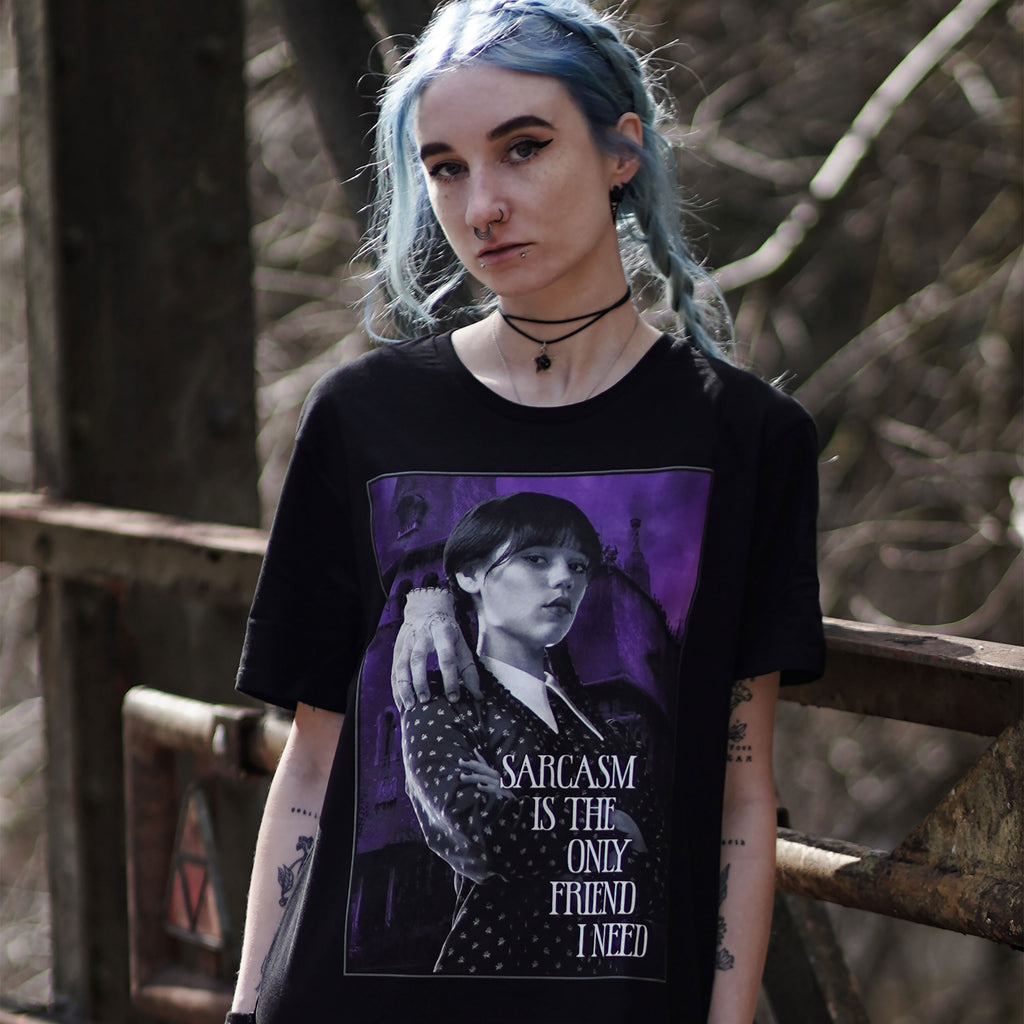 Produktbild Wednesday - Sarkasm T-shirt svart
