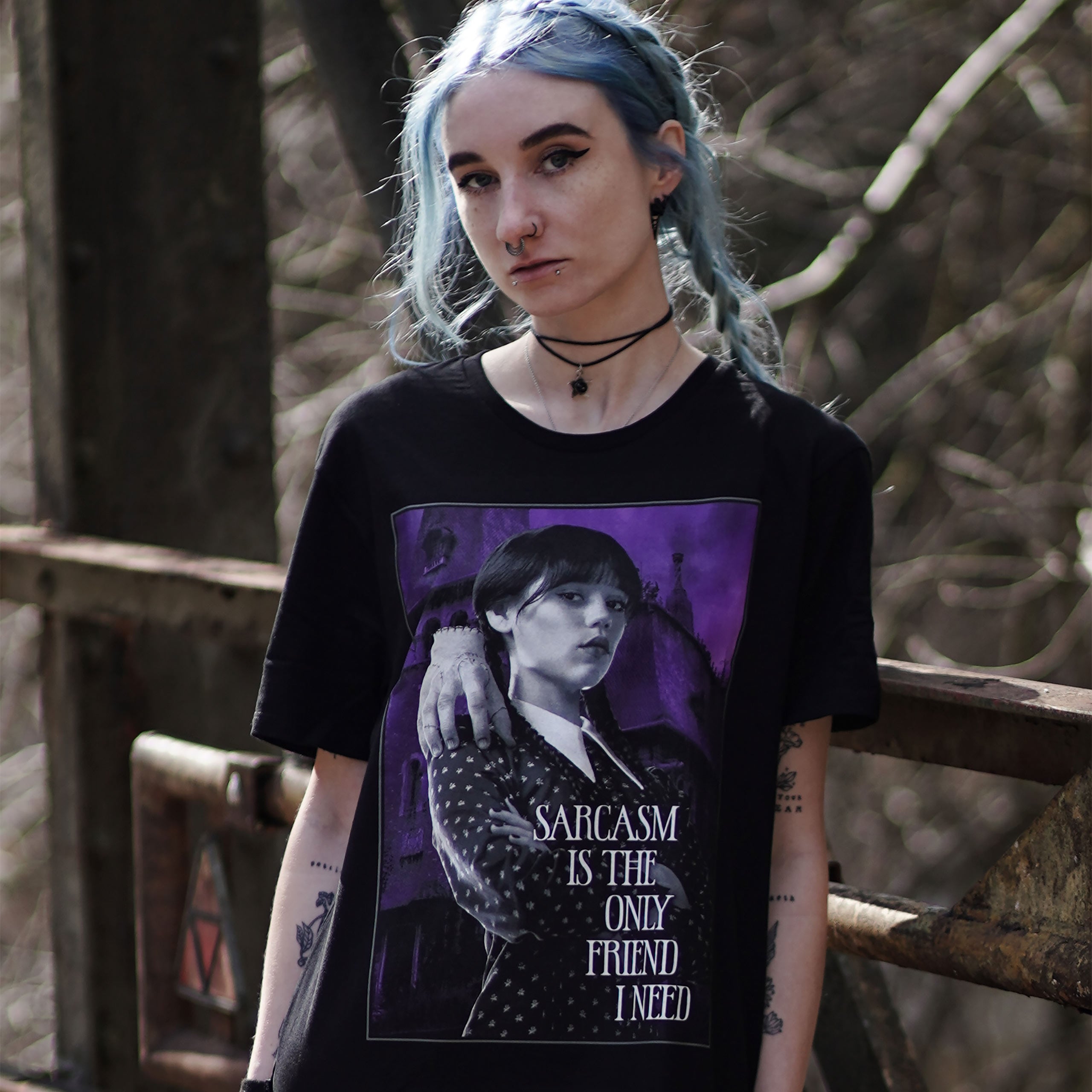 Produktbild Wednesday - Sarkasm T-shirt svart