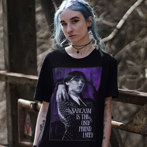 Produktbild Wednesday - Sarkasm T-shirt svart