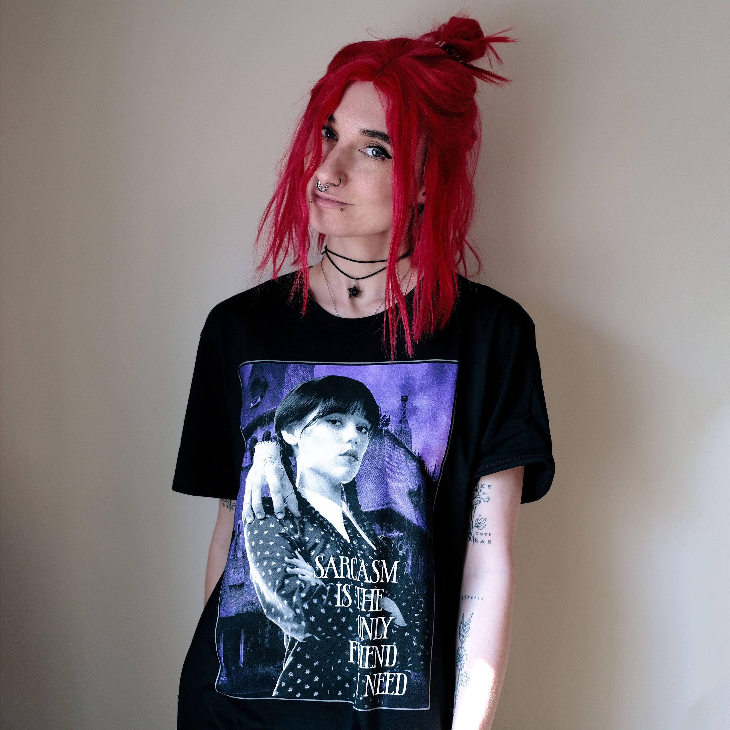 Produktbild Wednesday - Sarkasm T-shirt svart