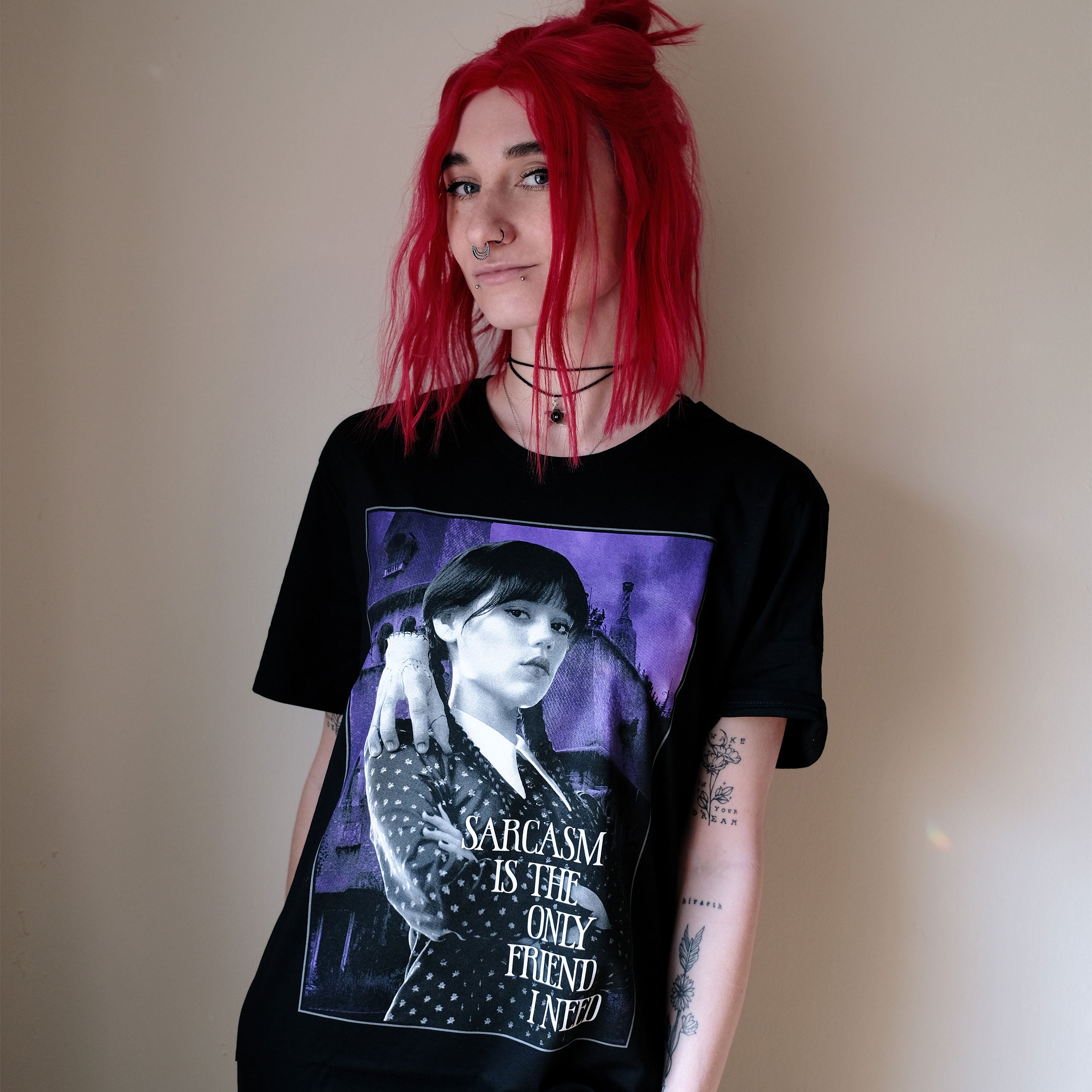 Produktbild Wednesday - Sarkasm T-shirt svart