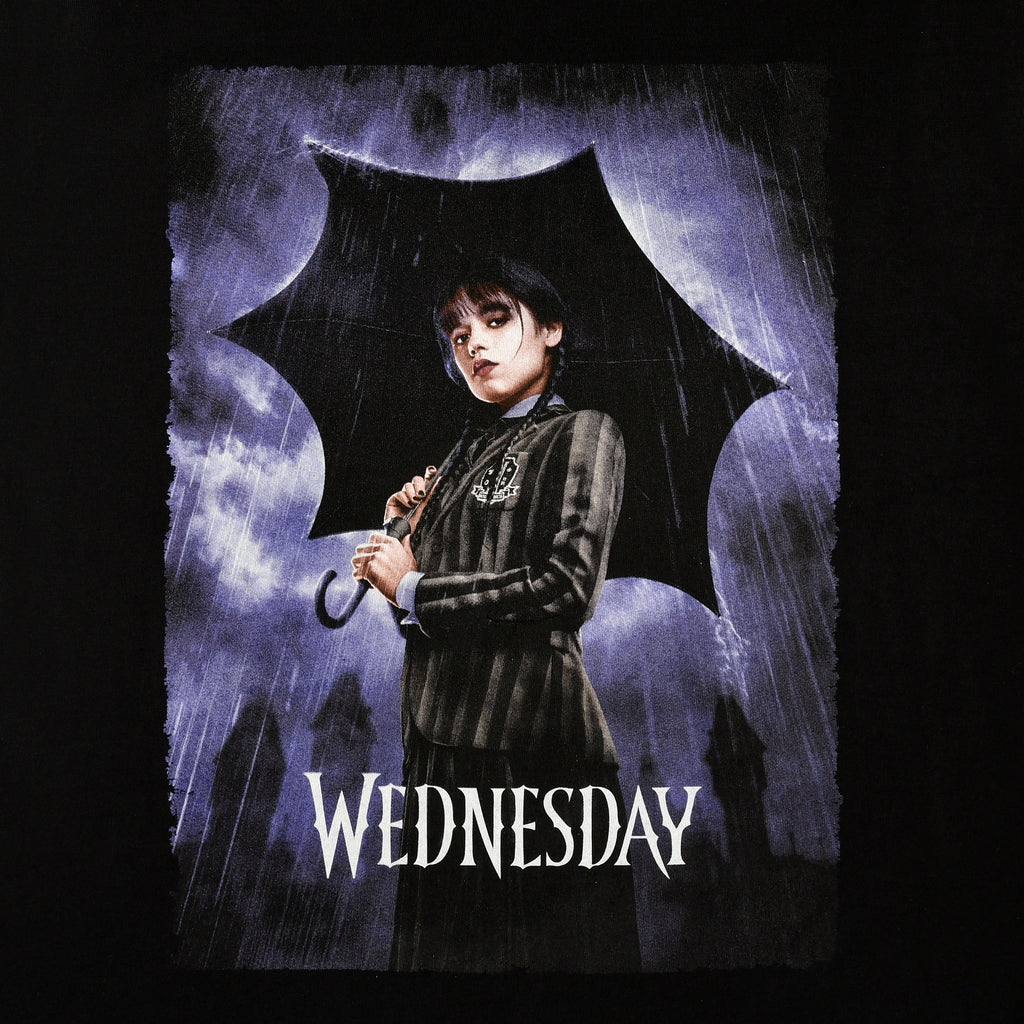 Produktbild Wednesday - Teaser Poster T-Shirt svart