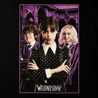 Produktbild Wednesday med Enid och Eugene Collage T-shirt svart