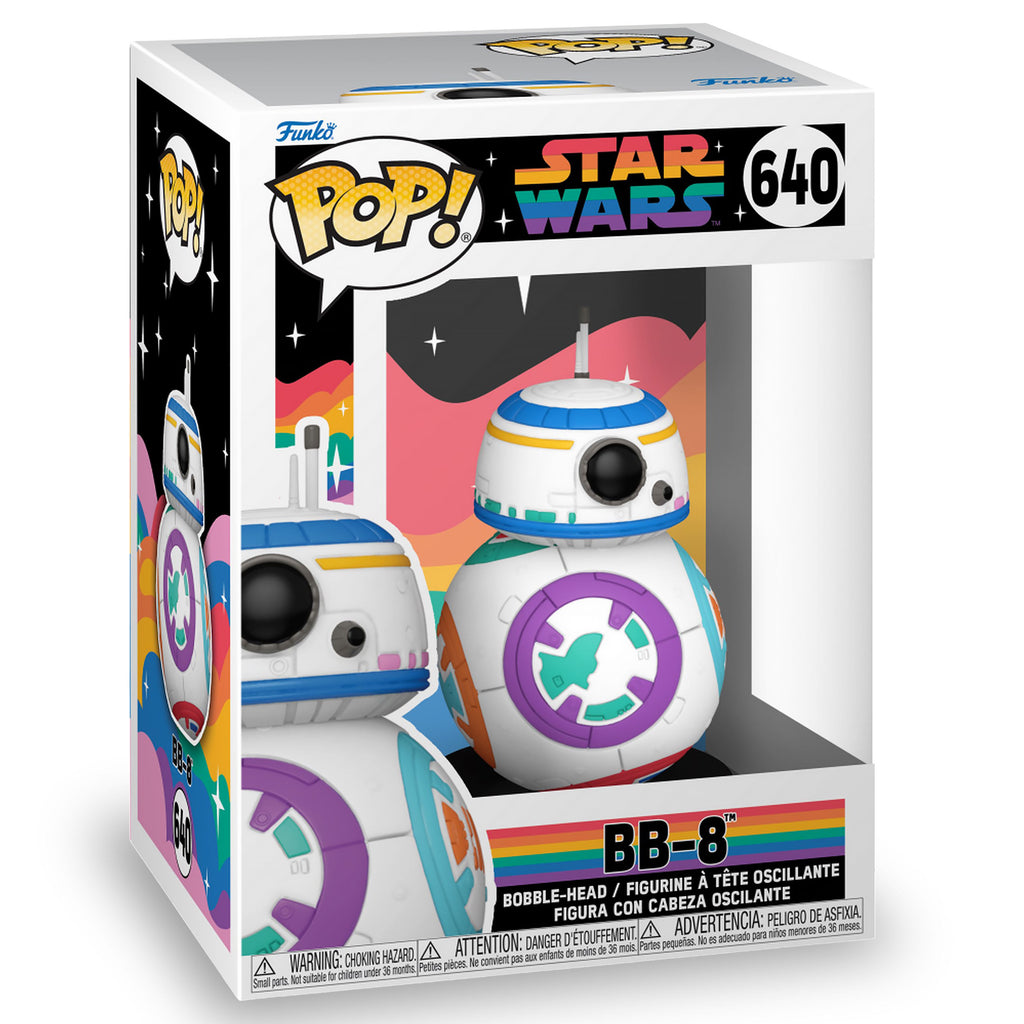 Produktbild Star Wars - BB-8 Pride Funko Pop figur med vickande huvud