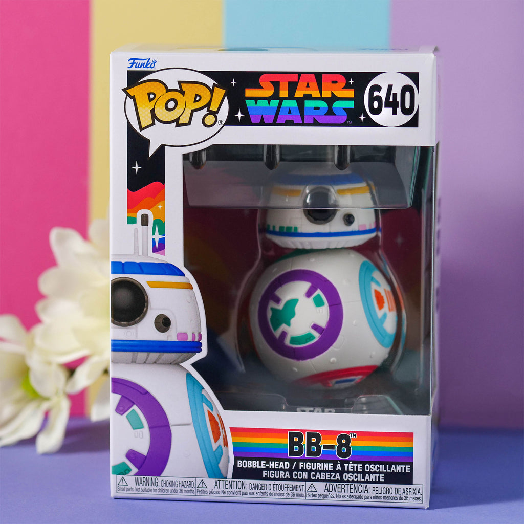Produktbild Star Wars - BB-8 Pride Funko Pop figur med vickande huvud