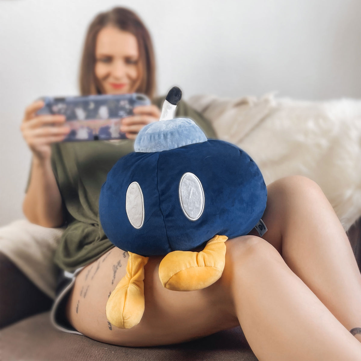 Produktbild Super Mario - Bob-omb Mocchi-Mocchi Plyschfigur