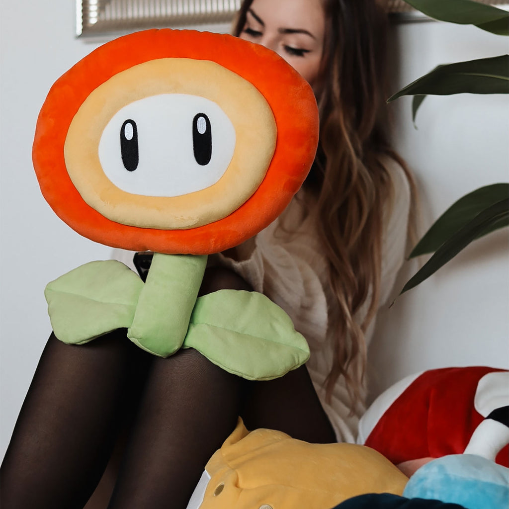 Produktbild Super Mario - Eldblomma Plyschfigur XL