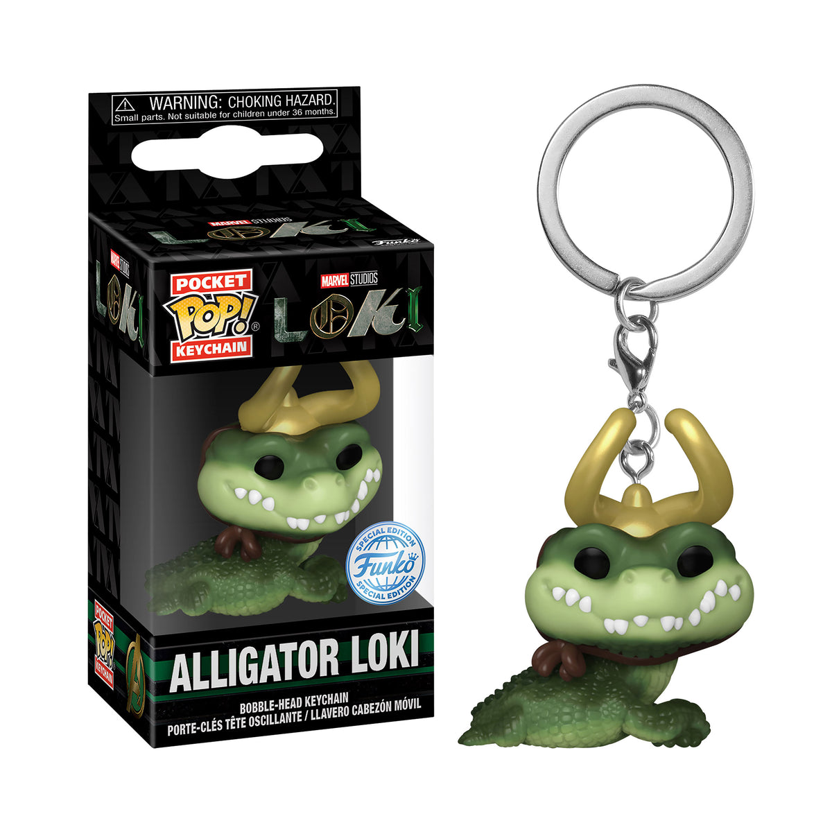 Produktbild Loki - Alligator Loki Funko Pop nyckelring