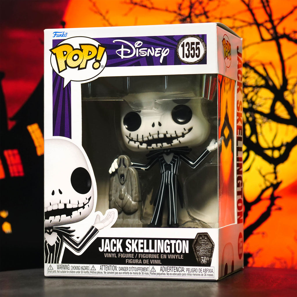 Produktbild Nightmare Before Christmas - Jack Skellington med gravsten Funko Pop figur