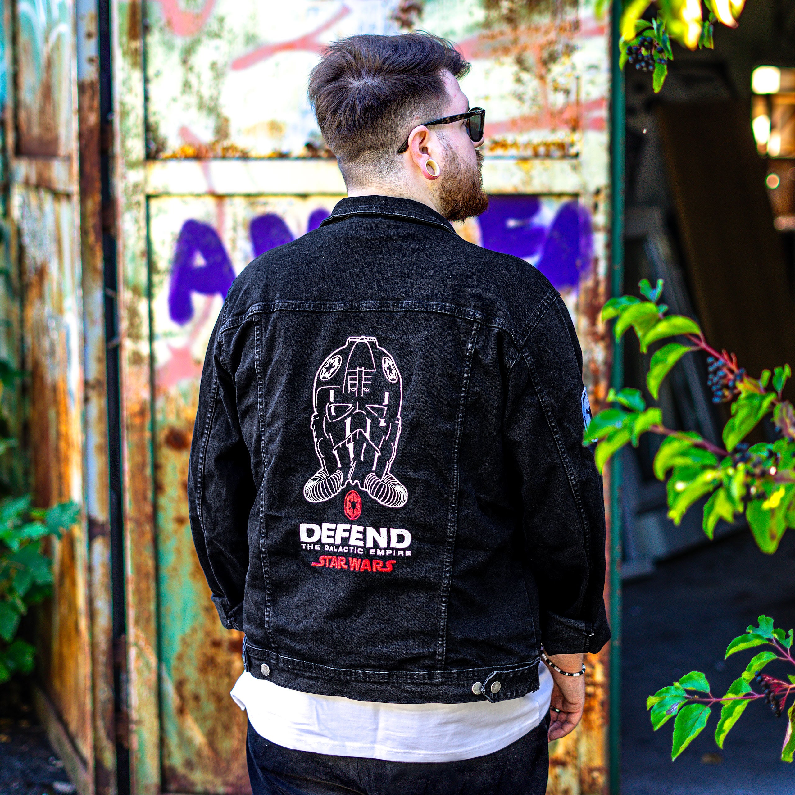 Produktbild Star Wars - Dark Side Defend The Galactic Empire svart jeansjacka