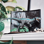 Produktbild Jurassic Park - Blue Velociraptor Diorama Figur