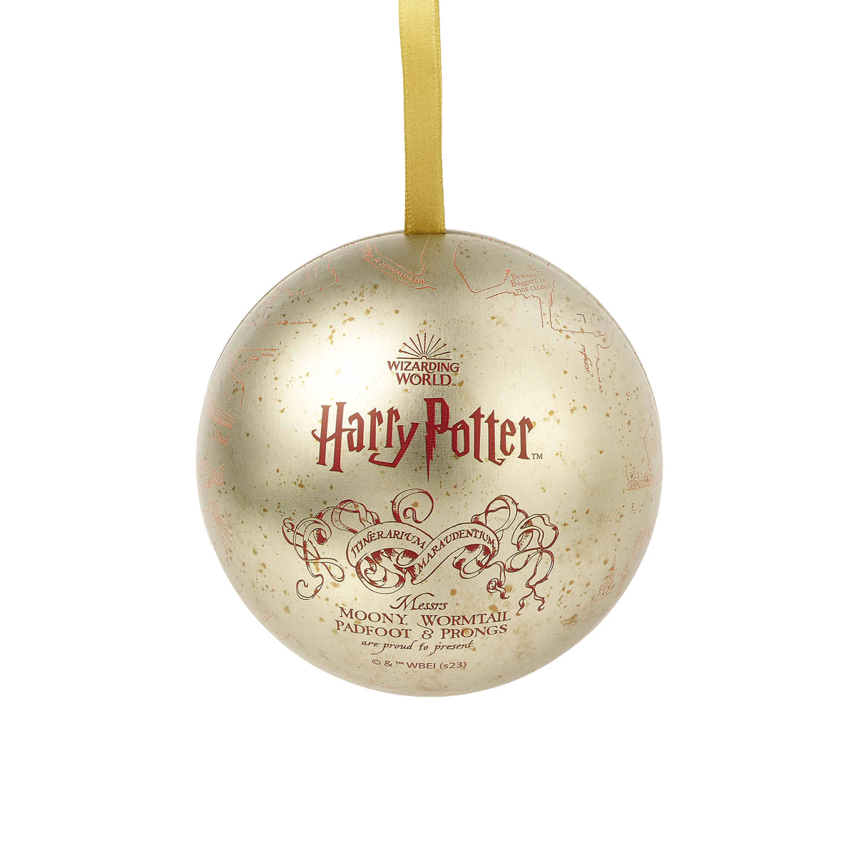 Produktbild Harry Potter - Julkula med Marodörkartan och pin