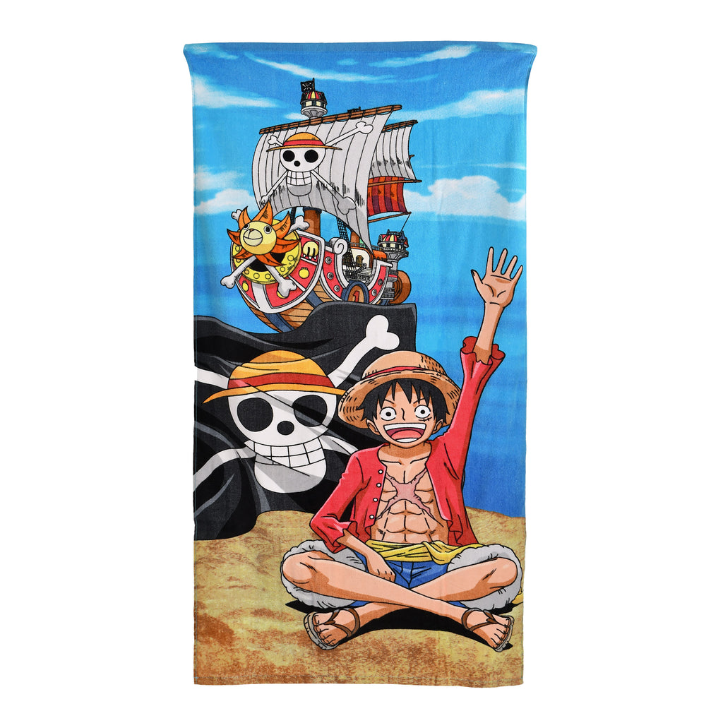 Produktbild One Piece - Luffy & Thousand Sunny Badhandduk