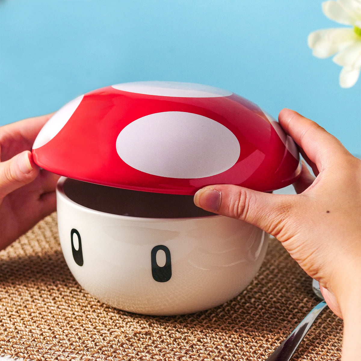 Produktbild Super-Svamp Skål med lock för Super Mario-fans