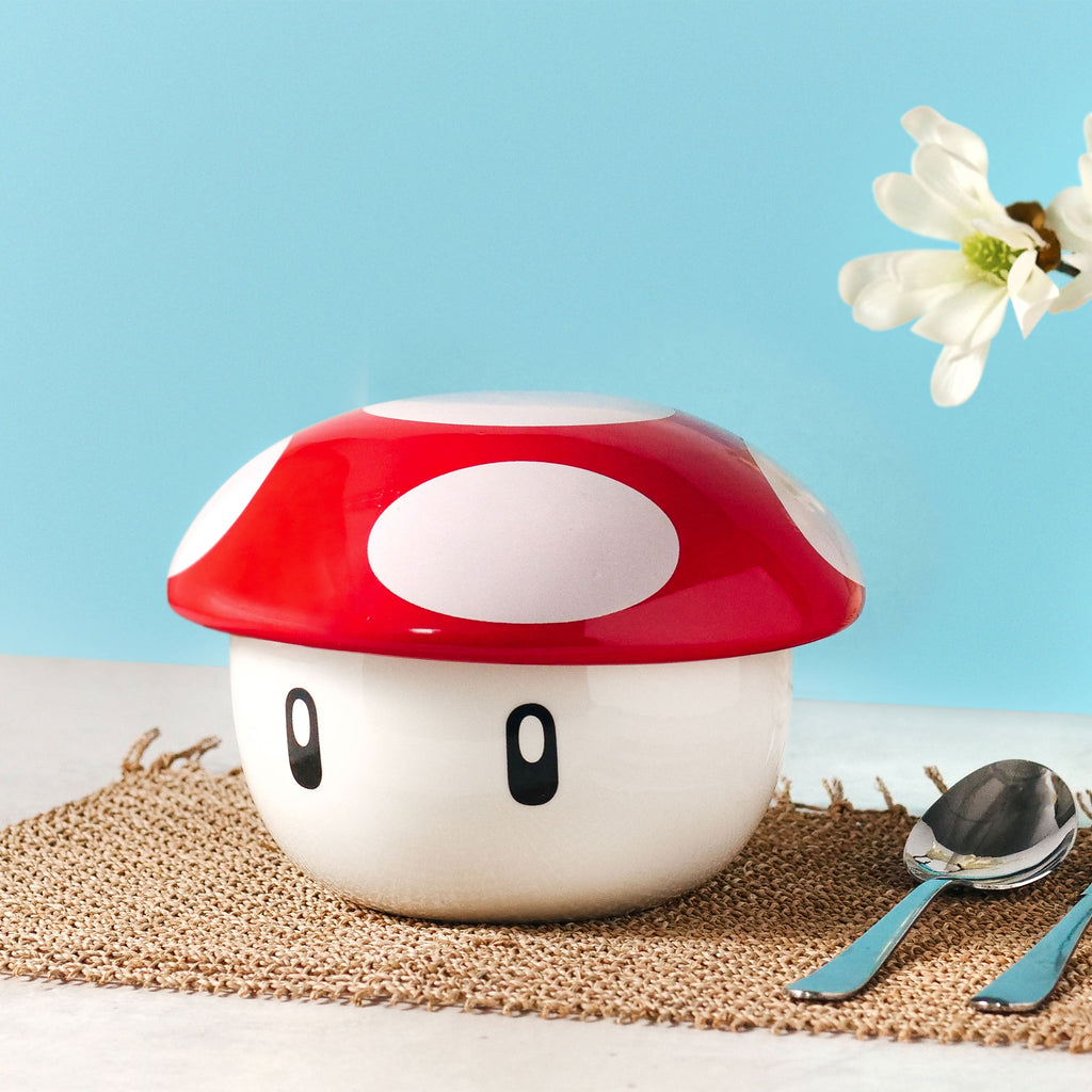 Produktbild Super-Svamp Skål med lock för Super Mario-fans