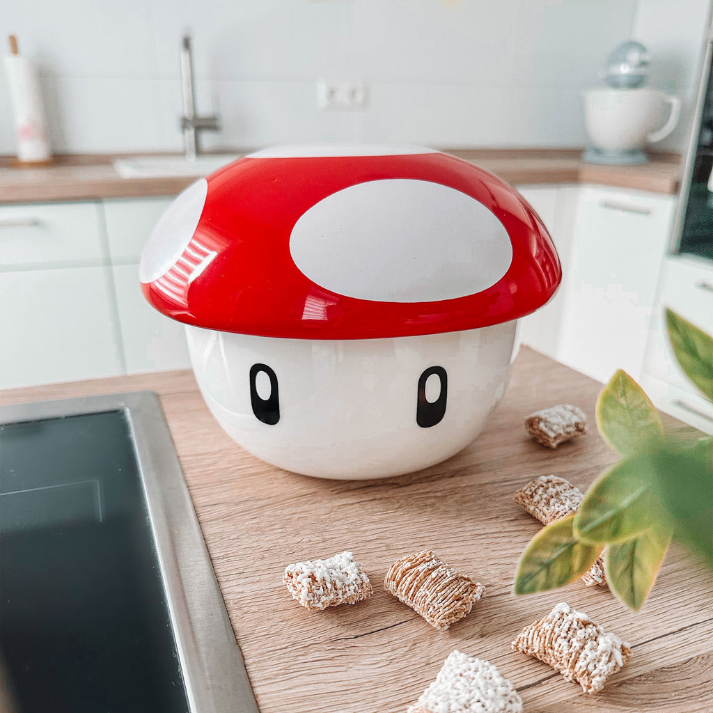 Produktbild Super-Svamp Skål med lock för Super Mario-fans