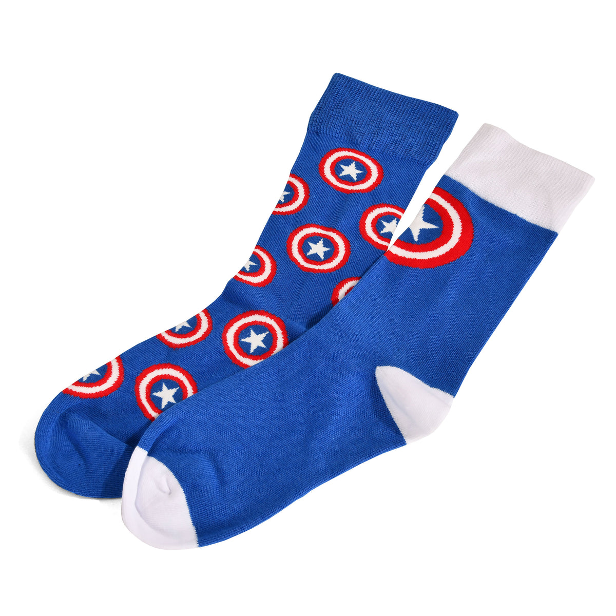 Produktbild Captain America - Sköldlogotyp Strumpor 2-pack blå