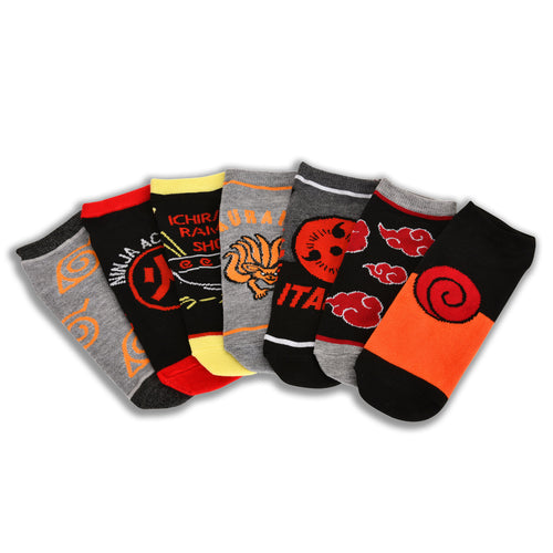 Produktbild Naruto Shippuden - 7-pack strumpor med ikoner