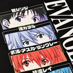 Produktbild Evangelion - Karaktärers ögon T-shirt svart