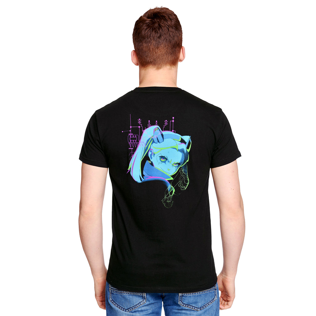 Produktbild Cyberpunk Edgerunners - Rebecca Neon T-shirt svart